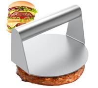Burger Press, Stainless Steel Burger Press,5.5 Inch Round Burger Smasher, Smasher Hamburger Round Stainless Steel Smash Burger Patty Press for Delicious Hamburgers, Patties, BBQ and Sandwiches