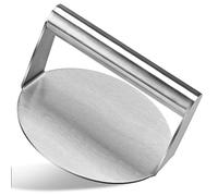 Burger Press Stainless Steel Burger Smasher for BBQ, Flat Top Griddle Grill Cooking, 5.51 Inch Round Heavy-Duty Meat Press Non-Stick Grill Press for Steak Paninis Bacon Beef Patty Sandwich Hamburger