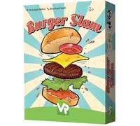 Burger Slam Fast-Paced Card Game for 2-5 Players, Ages 8+, 60 Topping Cards, Family-Friendly Fun