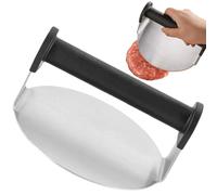 Burger Smasher for Griddle | Round Stainless Steel Hamburger Press Tool | Manual Meat Press with Comfortable Handle | Multi-Functional Cooking Tool for Perfectly Smashed Burgers and Cheese