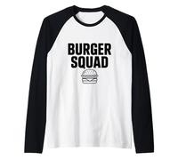 Burger Squad - The Ultimate Foodie Team Raglan Baseball Tee