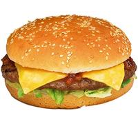 Burger Sticker - Cafe Restaurant decal catering ice cream van trailer sign (Medium 30 x 21cm)