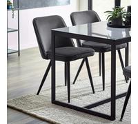 Burgess Dining Chair - Set of 2 - Grey Fabric