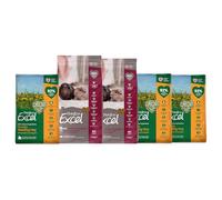 Burgess Excel 3KG Indoor Guinea Pig Food & 3KG Feeding Hay Value Bundle - Guinea Pig Nuggets & Dandelion & Marigold Feeding Hay for Indoor Guinea Pigs - Dust Extracted Timothy Hay