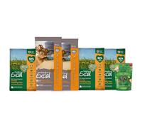 Burgess Excel 3KG Indoor Rabbit Food, 3KG Feeding Hay & Treat Value Bundle - Rabbit Nuggets, Treats, Dandelion & Marigold Feeding Hay for Indoor Rabbits - Dust Extracted Timothy Hay