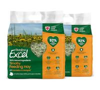 Burgess Excel Dandelion & Marigold Timothy Feeding Hay, 2kg - Dandelion & Marigold Feeding Hay for Rabbits, Guinea Pigs & Chinchillas - Dust Extracted (Pack of 2)