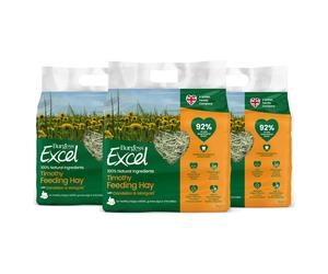 Burgess Excel Dandelion & Marigold Timothy Feeding Hay, 3kg - Dandelion & Marigold Feeding Hay for Rabbits, Guinea Pigs & Chinchillas - Dust