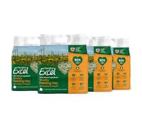 Burgess Excel Dandelion & Marigold Timothy Feeding Hay, 4kg - Dandelion & Marigold Feeding Hay for Rabbits, Guinea Pigs & Chinchillas - Dust Extracted (Pack of 4)
