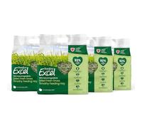 Burgess Excel Dried Fresh Grass Feeding Hay, 4kg - Dust Extracted Feeding Hay for Rabbits - 100% Natural (Pack of 4)