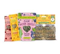 Burgess Excel Exclusive Rabbit Treat Bundle - Limited Edition Twin Mini Bales, Sunshine Snacks & Hay Bars - RAW Nibble Treat Bundle for Rabbits