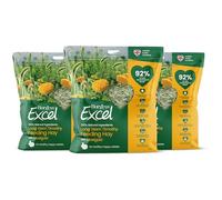 Burgess Excel Feeding Hay, Premium Long Stem Marigold Hay for Rabbits 3kg | Dust Extracted, Flower topped, Resealable Bag, For Small Animals