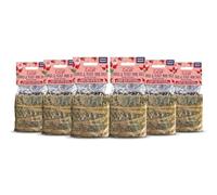 Burgess Excel Forage & Feast Mini Bale with Rosehip, 600g - Mini Hay Bale Treat for Rabbits & Guinea Pigs - Natural Snack Topped with Rosehip (Pack of 6)