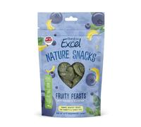 Burgess Excel Fruity Feasts, Baked Nature Snacks With Banana & Blueberry 360g. Healthy Treats for Rabbits & Guinea Pigs (6 Packs of 60g)