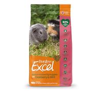 Burgess Excel Mature Guinea Pig Food with Cranberry & Mint, 1.5kg - Guinea Pig Nuggets for Mature Guinea Pigs - Vitality Supporting, Mature Guinea Pig Pellets