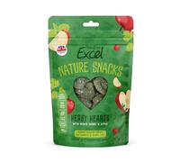 Burgess Excel Herby Hearts, Baked Nature Snacks With Herbs & Apple 360g. Healthy Treats For Rabbits & Guinea Pigs (6 Packs of 60g)