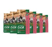 Burgess Excel Mature Rabbit Food with Cranberry & Thyme, 9kg - Senior Rabbit Nuggets - Pellets for Older Rabbits (Pack of 6)