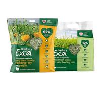 Burgess Excel Mixed Feeding Hay With Marigold Value Bundle, 2KG - Dried Fresh Grass and Long Stem Feeding Hay With Marigold for Rabbits - Dust Extracted Timothy Hay