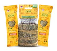 Burgess Excel Mixed Treat Marigold Value Bundle, 220g - Mini Bale & Hay Bar Treats for Rabbits, Guinea Pigs & Chinchillas - Small Animal Hay Snack Bundle