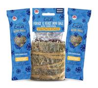 Burgess Excel Mixed Treat Value Cornflower Bundle, 220g - Mini Bale & Hay Bar Treats for Rabbits, Guinea Pigs & Chinchillas - Small Animal Hay Snack Bundle