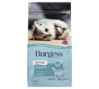 BURGESS KITTEN - 1.5KG Feline Dry Chicken Junior Cat Biscuit Feed bp Kibble Food