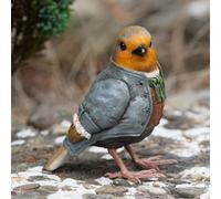 Burgess Master Robin Resin Sculpture Home Garden British Bird Statue Outdoor Ornament Robins Appear British Gift