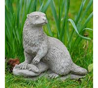 Burgess Otter Stone Statue British Made Outdoor Garden Ornament