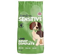 Burgess Sensitive Adult Dog Lamb & Rice 12.5kg Wholesome Complete Dry Dog Food with British Lamb Hypoallergenic Rice Source of Carbohydrate Essential Nutrients & Omega Fatty Acids