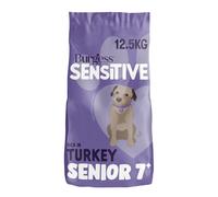 Burgess Sensitive Dry Senior Dog Food 7+ Rich in Turkey, 12.5 kg