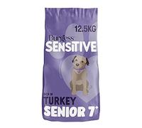 Burgess Sensitive Dry Senior Dog Food 7+ Rich in Turkey, 12.5 kg