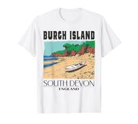Burgh Island South Devon England Value Graphic T-Shirt, Men, White, L