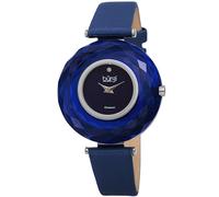 Burgi Women's Obsidian Mirage 34mm Quartz Elegant in Blue Burgi Blue One Size