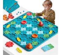 burgkidz STEM Kids Board Games: Logical Road Builder with Car Toys