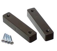 Burglar Alarm Door Contact Detectors, Wired Brown Surface Contacts - Professional Quality