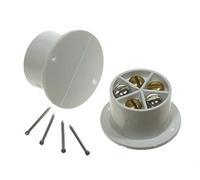 Burglar Alarm Door Contact Detectors, Wired White Speed Fit Contacts - Professional Quality