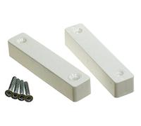 Burglar Alarm Door Contact Detectors, Wired White Surface Contacts - Professional Quality
