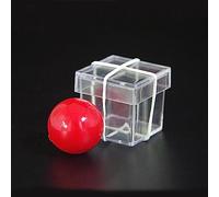 Burglar Ball Magic Tricks Bandit Ball Penetrate Thru Transparent Box Magician Close Up Street Illusions Gimmicks Props Mentalism Comedy Magia