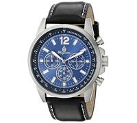 Burgmeister BM608-132 Washington, Gents Watch, Analogue Display, Chronograph with Citizen Movement - Water Resistant, Stylish Leather Strap, Classic Men's Watch