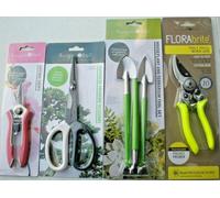 BURGON AND BALL GARDEN TOOL SET SNIPS SCISSORS PRUNERS + TERRARIUM TOOL SET