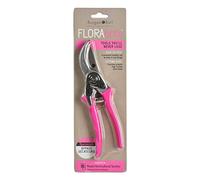 Burgon & Ball FloraBrite RHS Endorsed Bypass Secateur, 21 cm Length, Pink