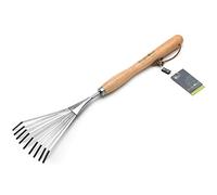 Burgon & Ball GTH/SSRMHRHS RHS Mid-Handled Stainless Steel Shrub Rake