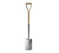 Burgon & Ball Stainless Border Spade Large Blade Efficient Digging Y Grip Handle