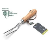 Burgon & Ball Stainless Steel Hand Tool Weeding Fork - RHS Endorsed Gardening