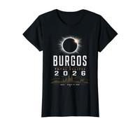 Burgos Total Eclipse Spain August 12 2026 Value Graphic T-Shirt, Women, Black, S