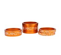 Burgtec Bicycle Stem Spacers 2x 5mm,10mm, 20mm In Iron Bro Orange