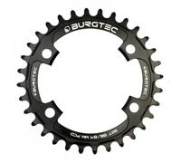 Burgtec Thick-thin Bcd 96/64 Mm Chainring Black 30t