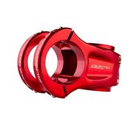 Burgtec Enduro MK3 Mountain Bike Stem - Red, 50mm Reach / 35mm Clamp/MTB Part Cycling Cycle Trail Downhill Freeride Racing Ride Lightweight T6 Aluminium Alloy Race Stainless Steel Hardware