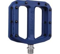 Burgtec MK4 Composite Flat MTB Pedals - Blue / Lightweight Nylon Fibreglass Mountain Biking Bike Trail Off Road Pin Dirt Jump Enduro Cycling Cycle Downhill Sticky Grip Riding Ride Platform Part 9/16