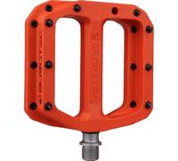 Burgtec MK4 Composite Flat MTB Pedals - Orange/ Lightweight Nylon Fibreglass Mountain Biking Bike Trail Off Road Pin Dirt Jump Enduro Cycling Cycle Downhill Sticky Grip Riding Ride Platform Part 9/16