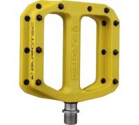 Burgtec MK4 Composite Flat MTB Pedals - Yellow/ Lightweight Nylon Fibreglass Mountain Biking Bike Trail Off Road Pin Dirt Jump Enduro Cycling Cycle Downhill Sticky Grip Riding Ride Platform Part 9/16