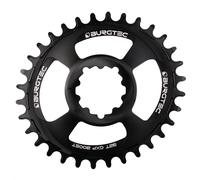 Burgtec Oval ThickThin GXP Boost 3mm Offset Chainring 32T Black
